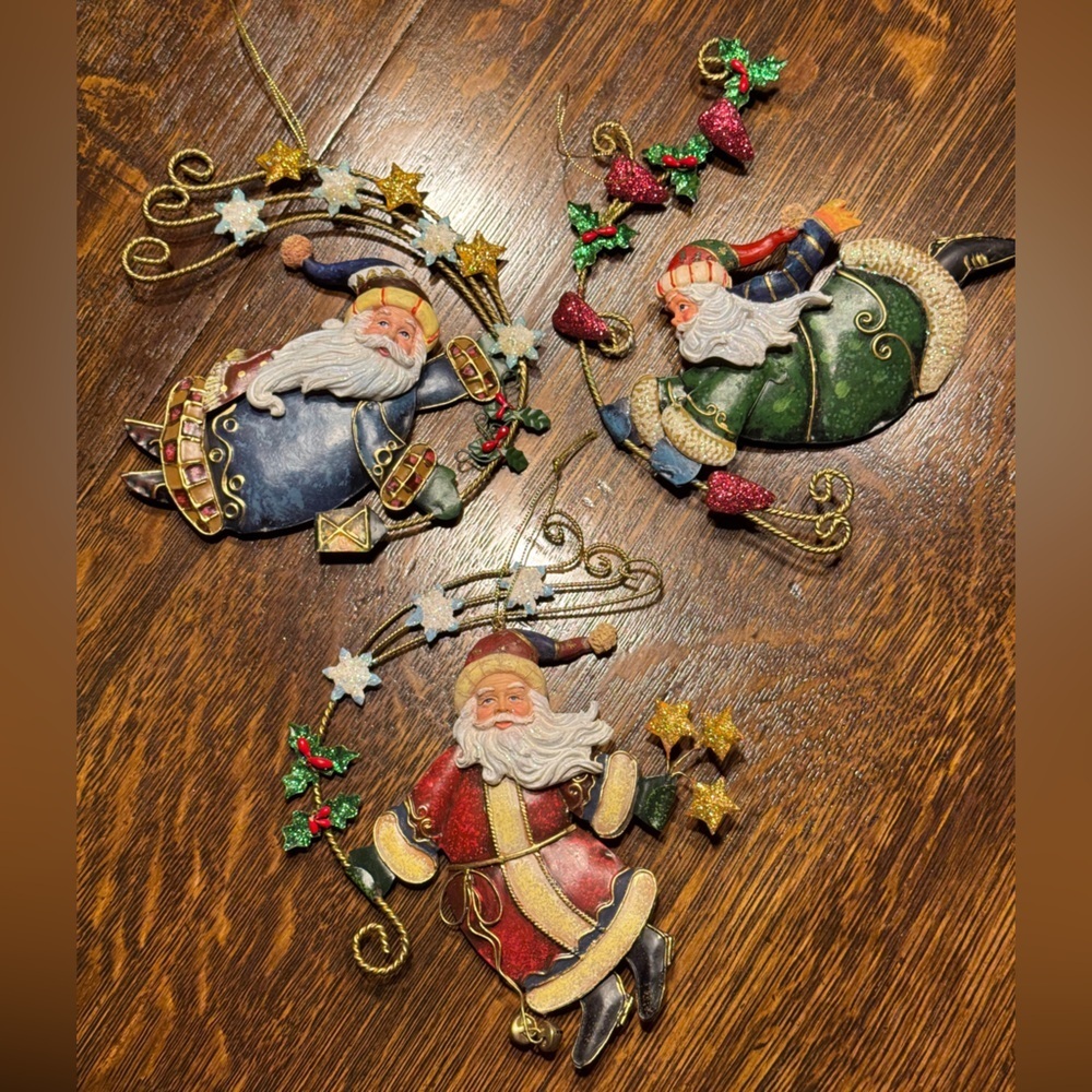 Choice, 1 Vintage, Home Interiors, Santa Christmas Ornament. $15 Each~2/$25